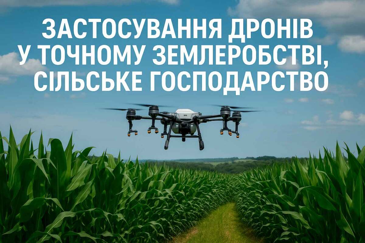 Застосування дронів у точному землеробстві, сільське господарство